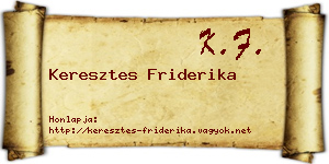 Keresztes Friderika névjegykártya